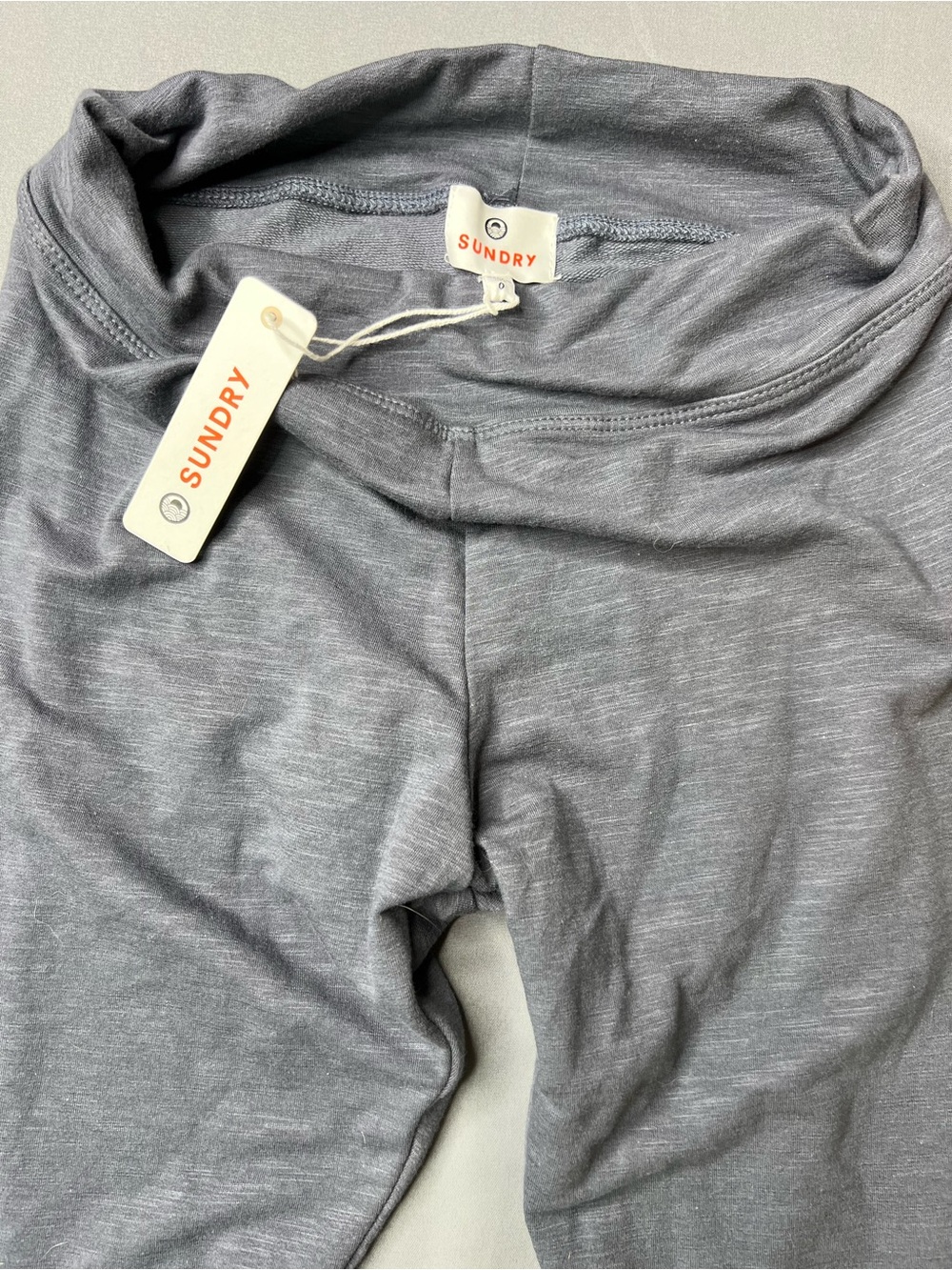 Sundry Gray Stripe Leggings NWT Size 0 XS Soft Heathered Grey Leggings